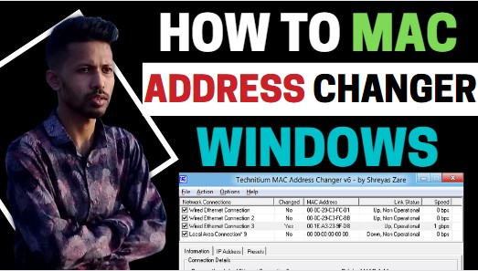 How to Change my ip Address windows 10 - Technitium MAC Address Changer