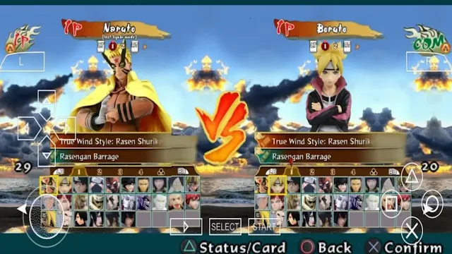 Download Boruto Naruto Next Generations PSP ISO Mod Offline with Full Characters via the provided link