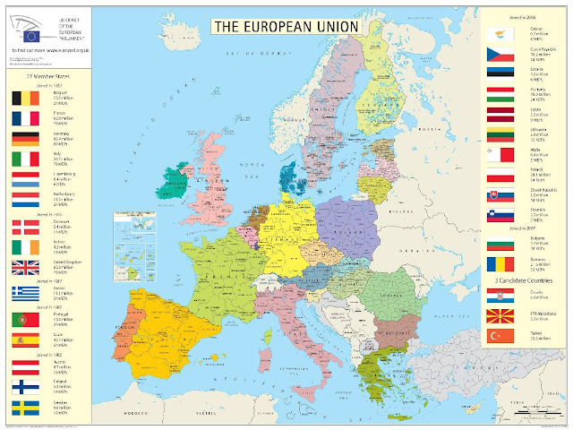 Map Of Europe States 