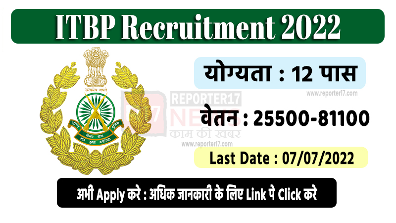 ITBP Recruitment 2022