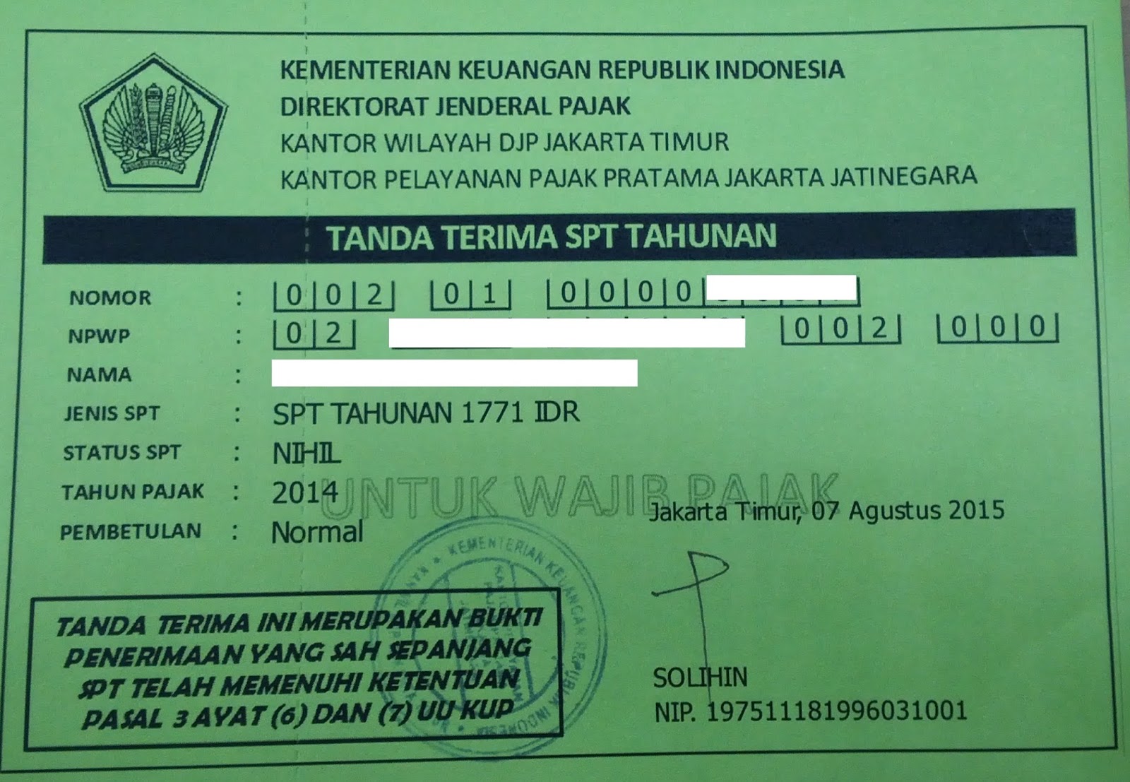 Perencanaan Pajak (Tax Planner)