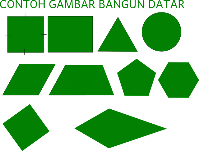 Contoh gambar bangun datar