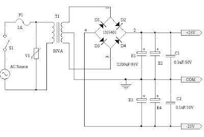 25V Capacitor Bank for OCL Amplifier