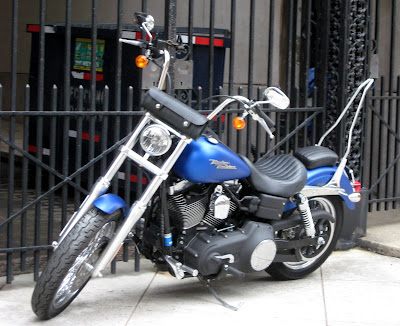 Electric Blue Harley Davidson