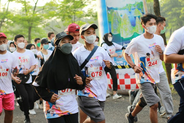 COLOR RUN 2021, Amazoone Word X Choromatic bersama Forkopimda Tebarkan kesehatan penuh warna