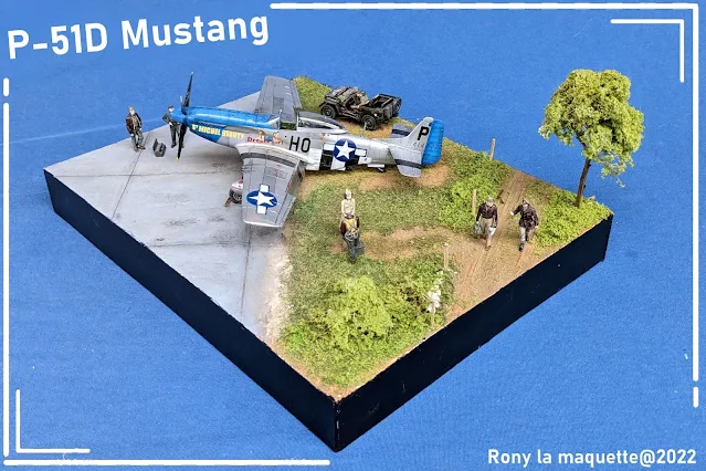 Diorama pour un P-51D Mustang