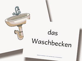 Bildkarten Badezimmer - DaZ Material für die Sprachförderung in der Grundschule