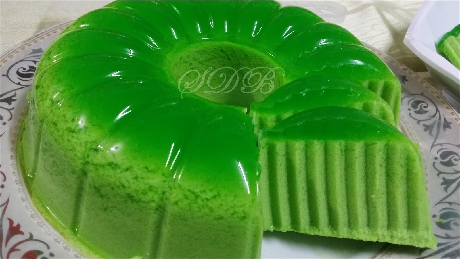 Sajian Dapur Bonda Agar agar Pandan Lumut 