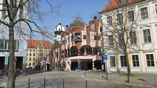 Grüne Zitadelle von Magdeburg-Hundertwasser Haus