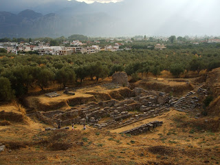 ancient ruins and modern Sparti