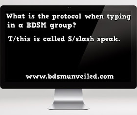 BDSM Slash speaking