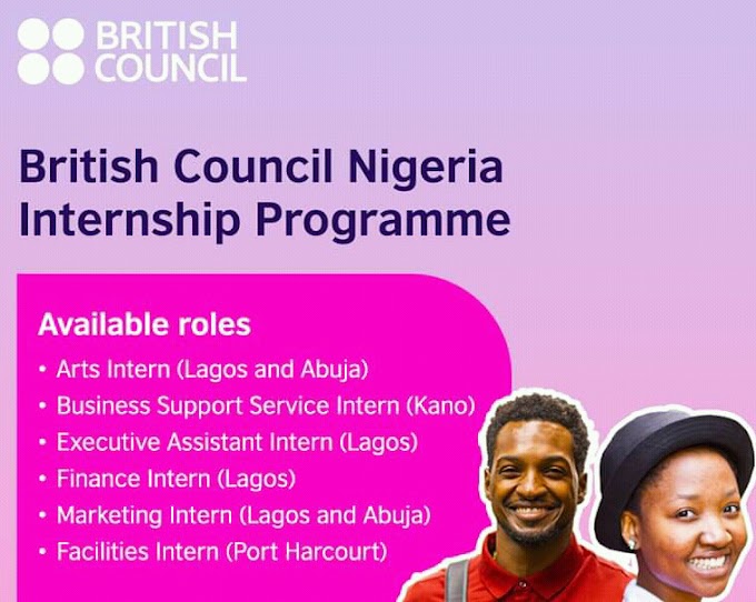 Apply for British Council Intenship Programme | Earn over N100,000 Monthly Stipend