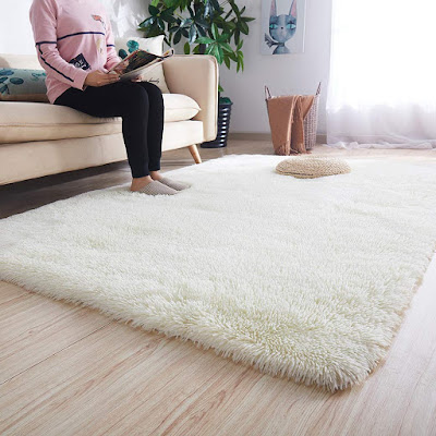 Noahas Super Soft Modern Shag Area Rugs Fluffy Living Room Carpet Comfy Bedroom