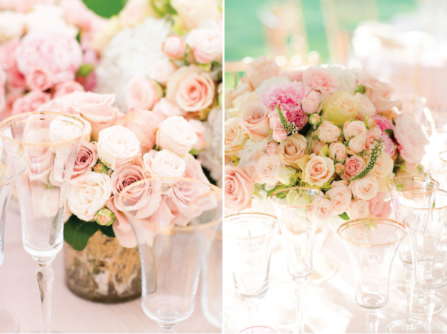 The Color Palette Nothing says romantic elegance than gold and pale pink 