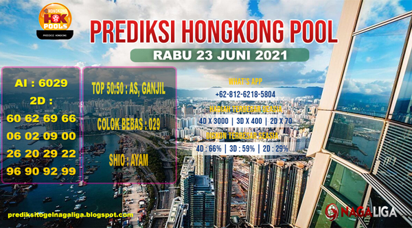 PREDIKSI HONGKONG   RABU 23 JUNI 2021
