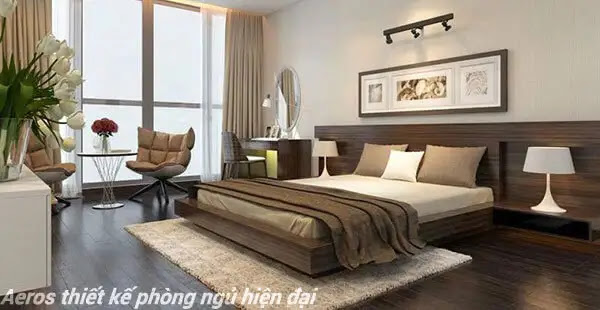 thiết kế nội thất phòng ngủ hiện đại