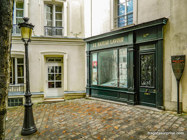 Le Bateau Lavoir, casa onde Picasso morou em Montmartre, Paris