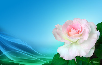 Artline Rose Wallpaper : Rose on Wave