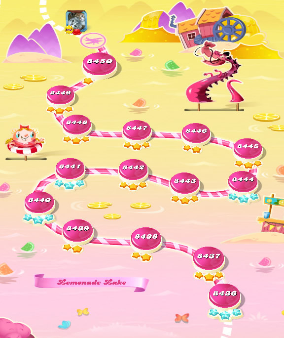 Candy Crush Saga level 8436-8450