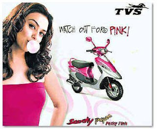 Preity Zinta, Brand Ambassador for TVS Scooty