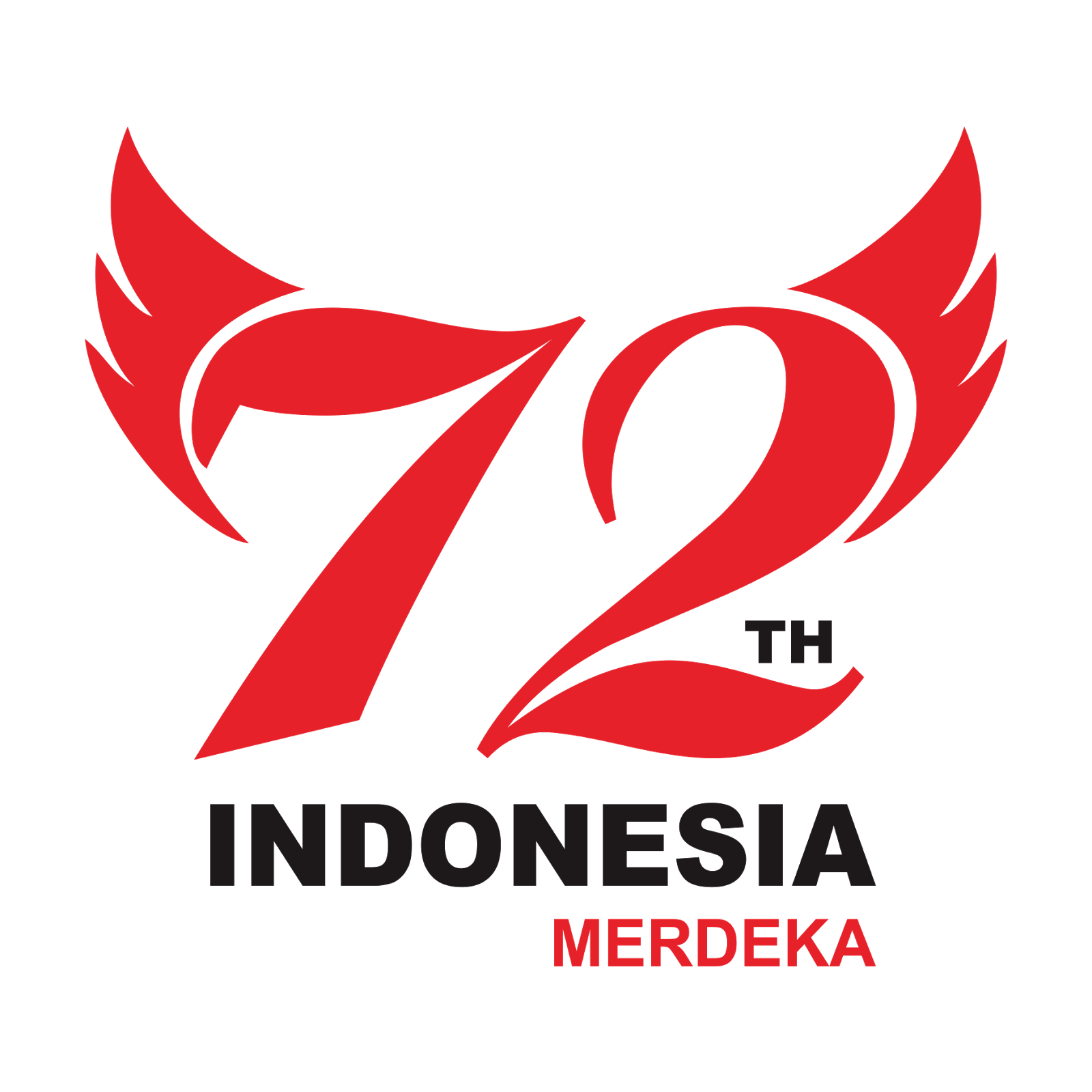 Logo Hut  RI  ke 72  tahun DODO GRAFIS