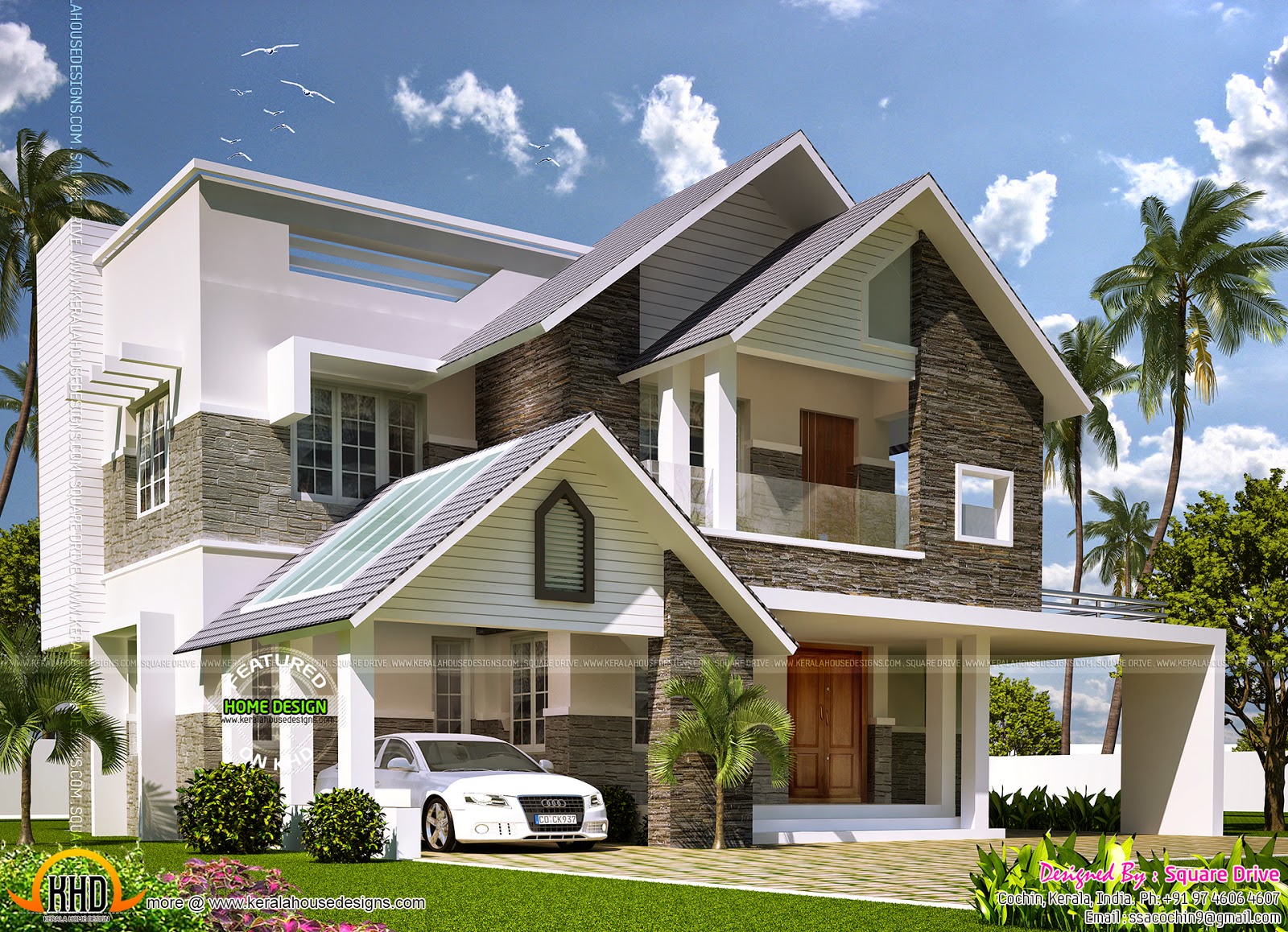 Most modern contemporary house design keralahousedesigns