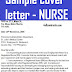 Sample cover letter for job application for nurse