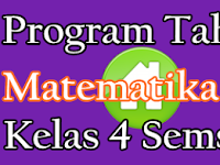 Program Tahunan Matematika K13 Kelas 4 Semester 2