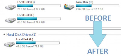 How to Hide any Local Drive using Command prompt