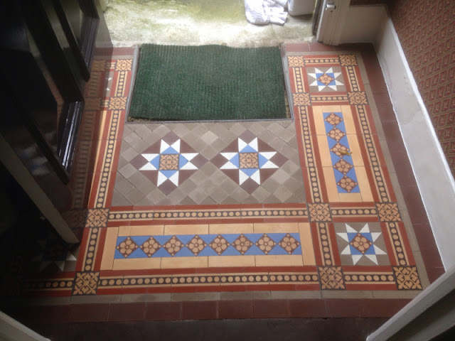 Victorian tile cleaning and sealing in Cambridge