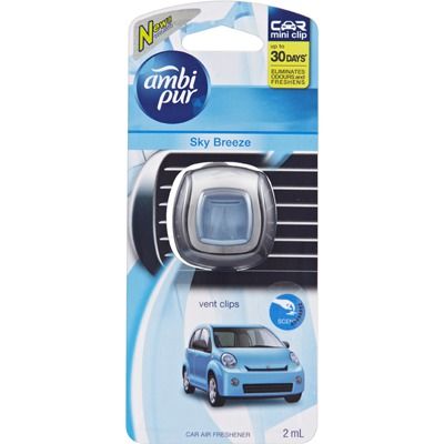 Ambi Pur Mini Vent Clip Sky Breeze - #FRESHNHAPPY