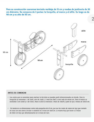 Cómo construir una bicicleta infantil de madera