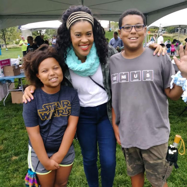 My kids with Amber Kemp-Gerstel from NBC's Making It and Damask Love