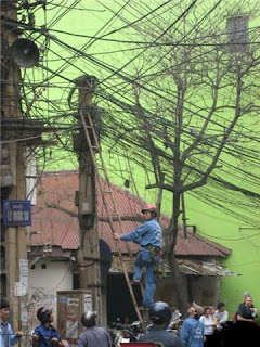 Street electricity wiring