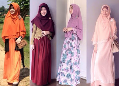  kini lebih modis dan elegan di banding dengan model busana muslim  45+ Trend Model Baju Muslim Desain Terbaik 2017