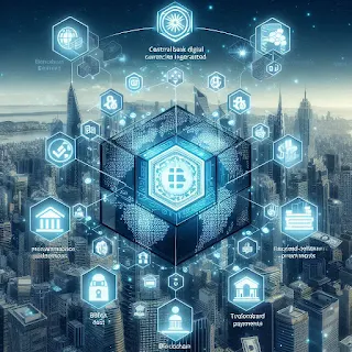 Chart showing the impact of blockchain on financial services and the rise of CBDCs