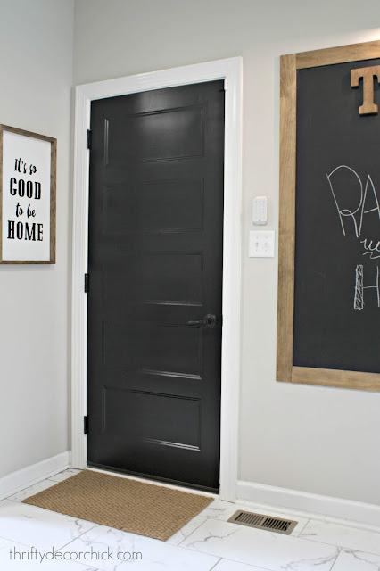 How to paint interior doors black