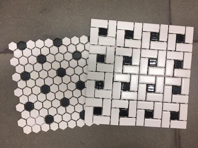vintage black and white tile 