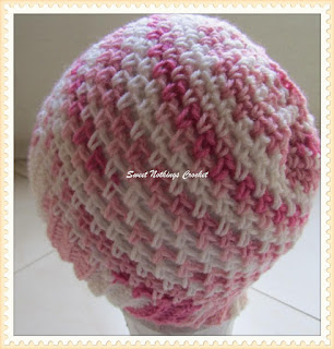 crochet messy bun cap, crochet headwear