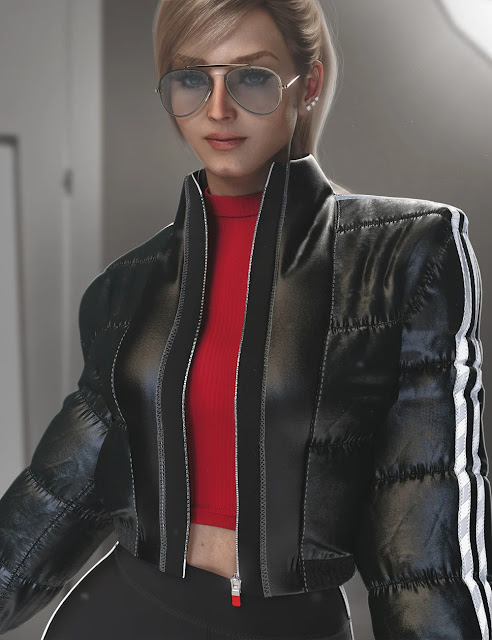 Unleash Creativity with AJC Cropped Style Outfit II for Genesis 9 – Elevate Your Digital Fashion in Daz Studio
