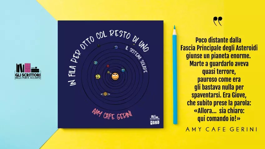 In fila per otto col resto di uno, un libro per bambini di Amy Cafe Gerini