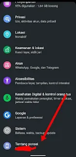 Cara Cek Spesifikasi HP Android  Melalui Pengaturan Android