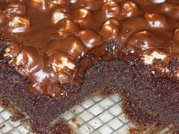 Chocolate Marshmallow Cake. I discovered this recipe by Dana on MADE (she 