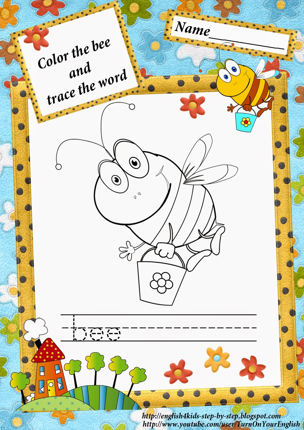 Letter B Song. Bee Song for Kids Learning English ABC