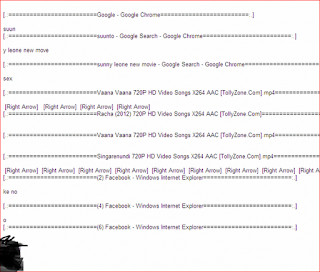 keylogger data sample