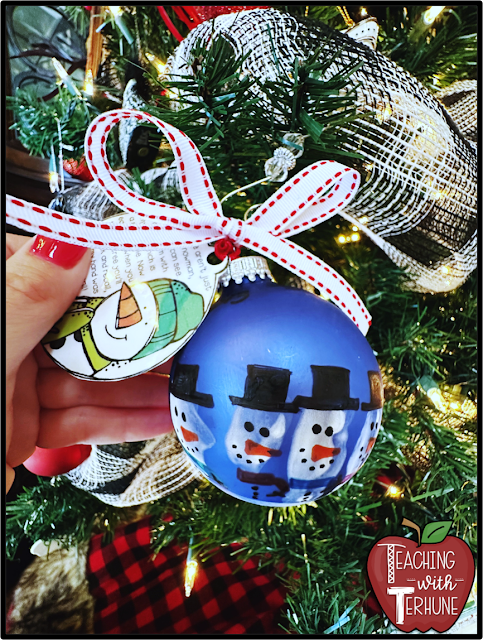 Handprint Snowman Ornament