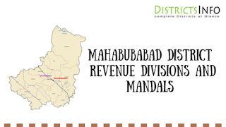 Mahabubabad district  Revenue Divisions and Mandals