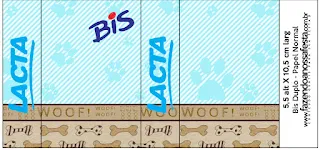 Puppy Footprints: Free Printable Candy Bar Labels.