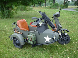 Gambar Vespa Modif Militer