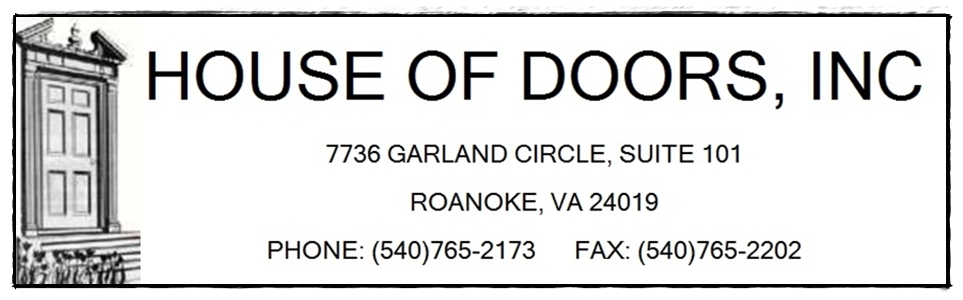 House of Doors - Roanoke, VA Sales Service and Installation of Commercial Doors, Frames, Hardware, ADA Low Energy Automatic Door Operator, Toilet Partitions and Accessories